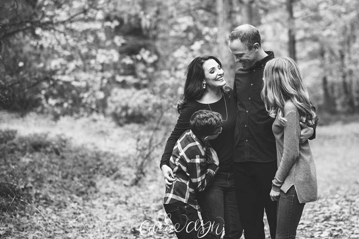 Northern California woodsy family session