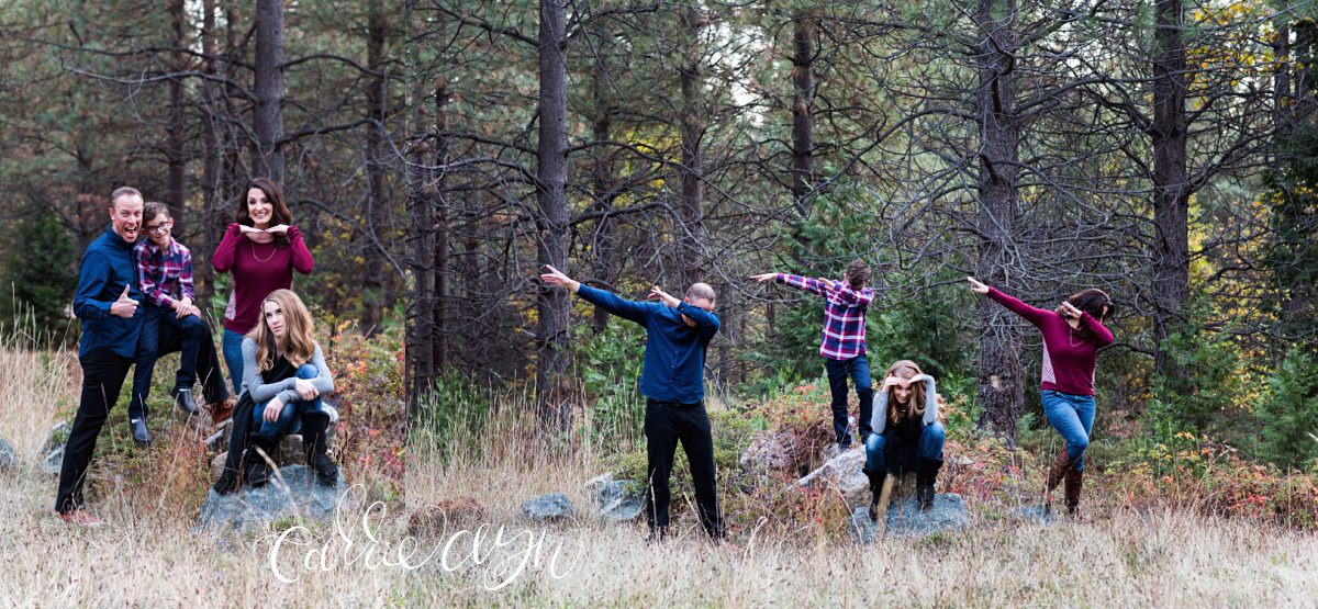 Northern California woodsy family session