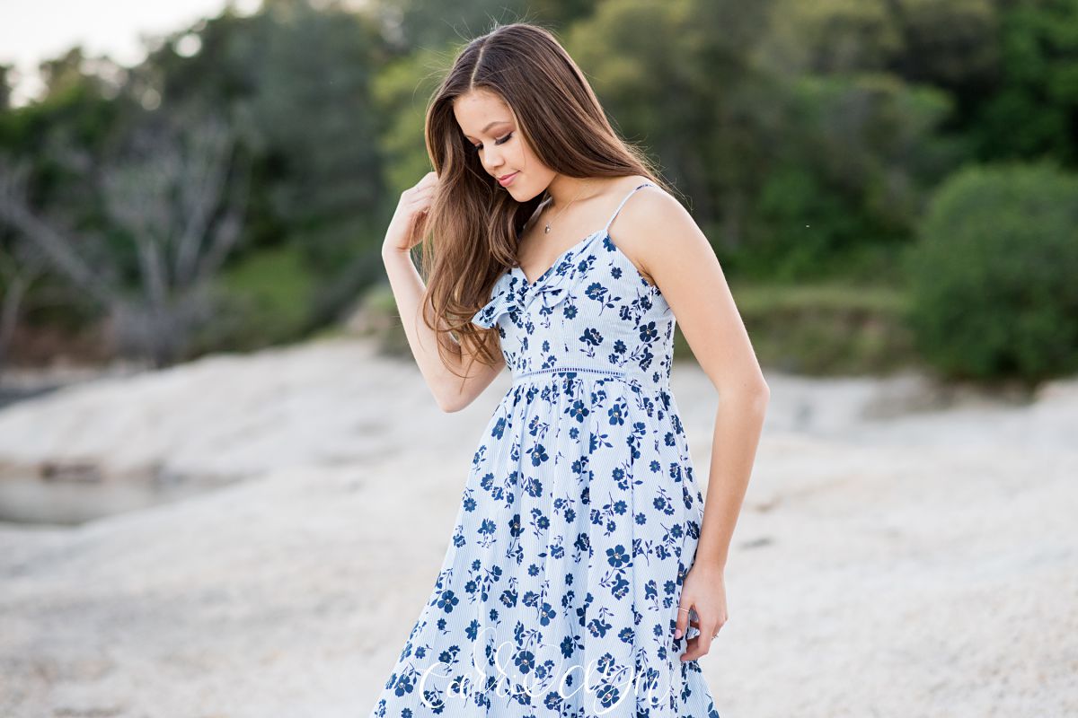 An Early Spring Folsom Lake Senior Session by Carrie Ayn