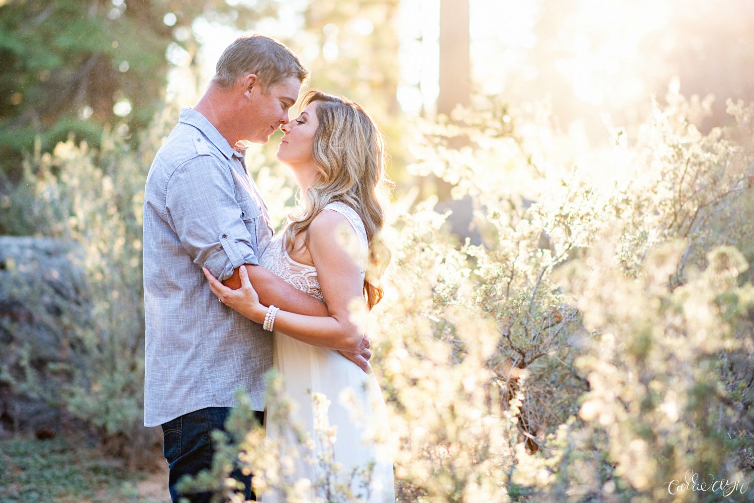 A Sand Harbor in Lake Tahoe Engagement Session