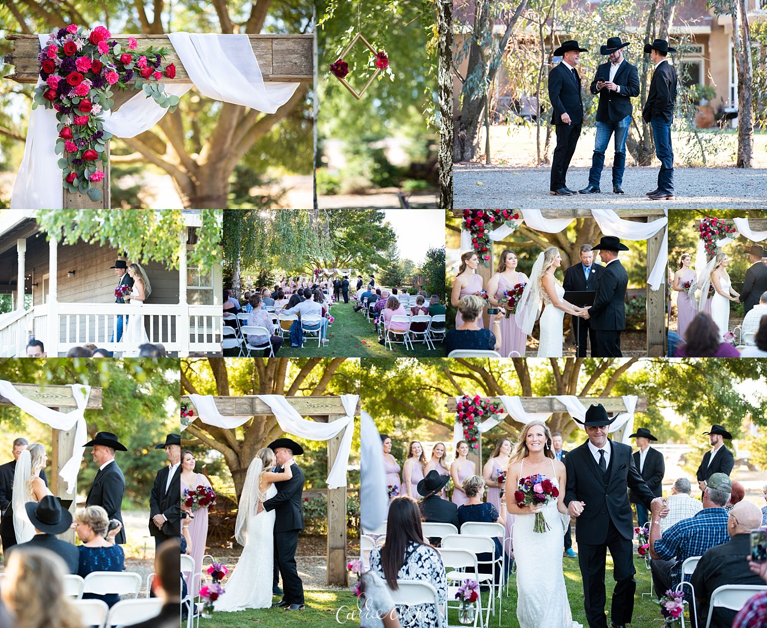 Backyard Country Wedding in Wilton California