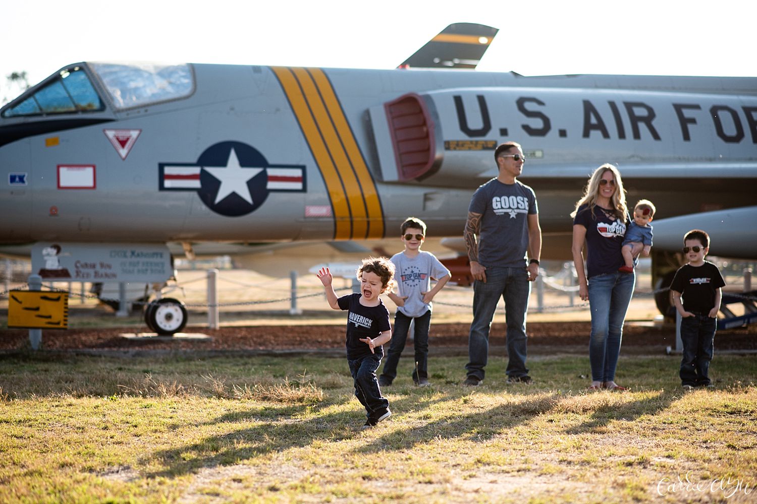 Castle Air Museum Family Session in Atwater
