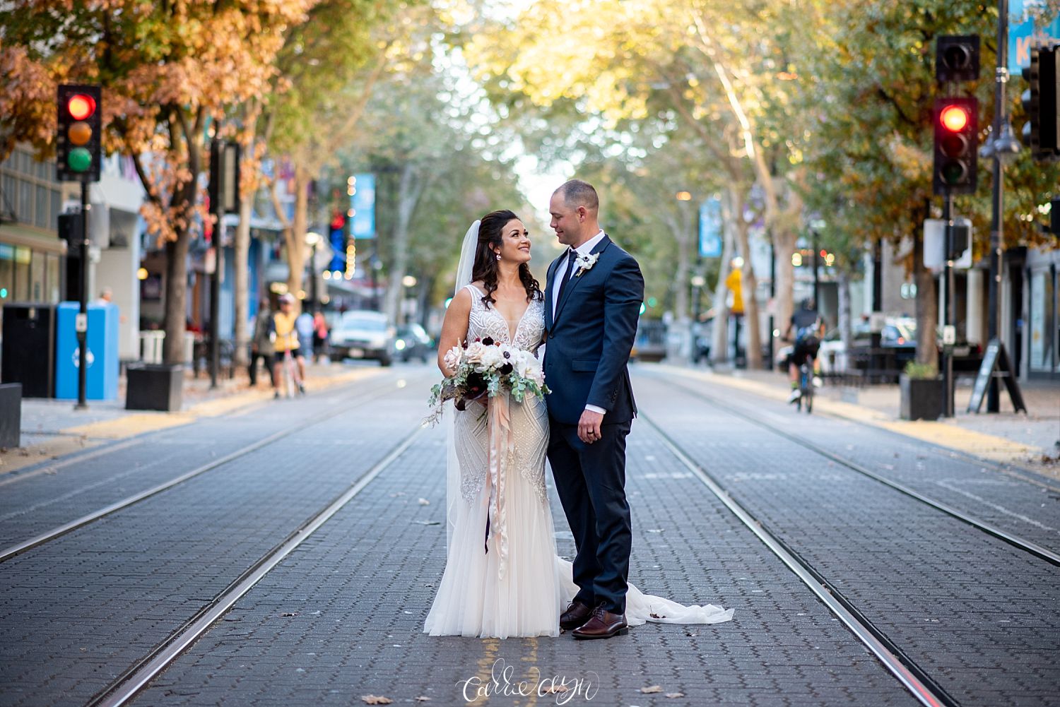 Cathedral of Blessed Sacrament and Elks Tower Wedding Photographer