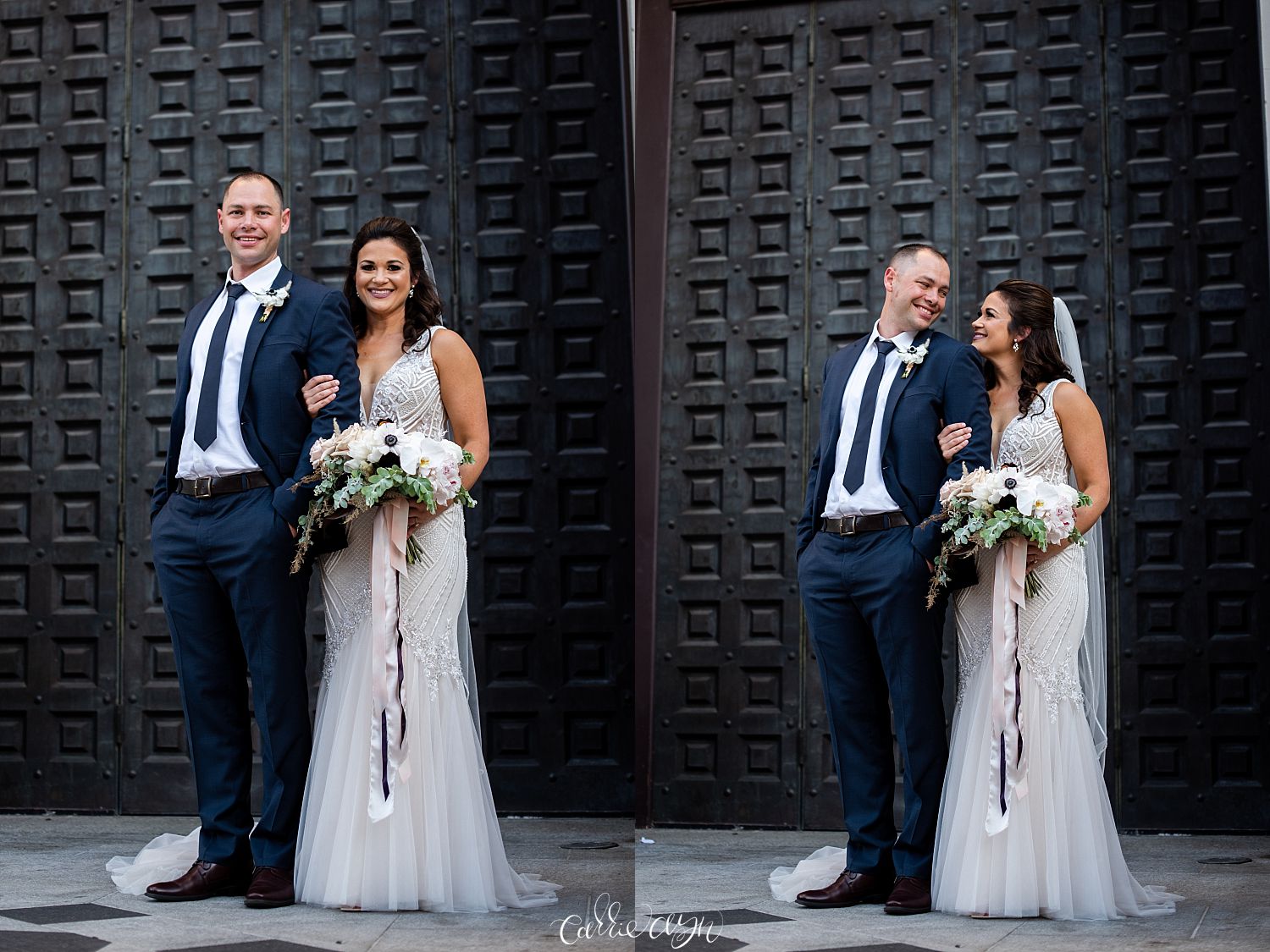 Cathedral of Blessed Sacrament and Elks Tower Wedding Photographer