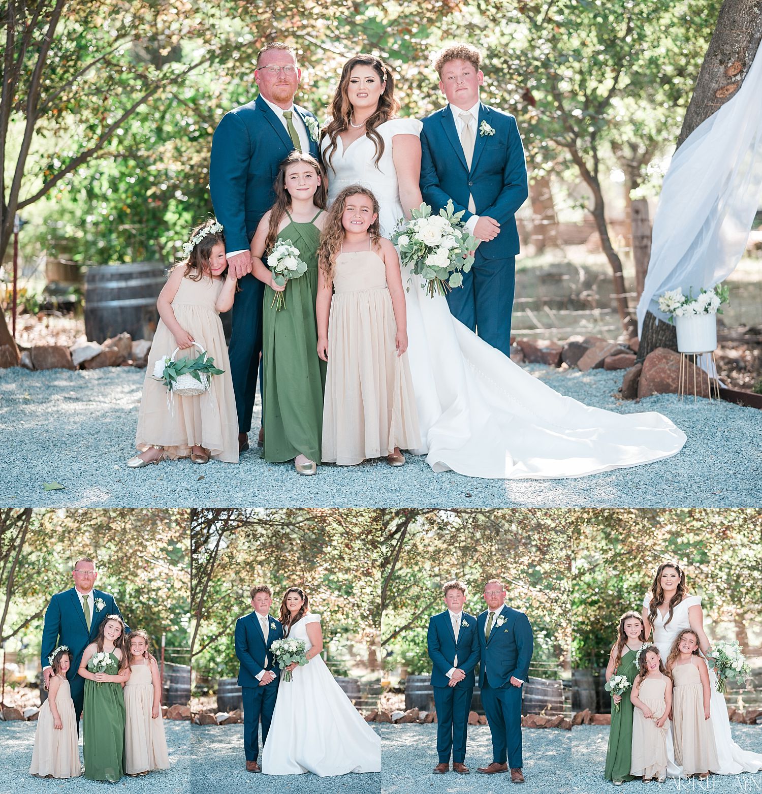 Shingle Springs Backyard Wedding Photos